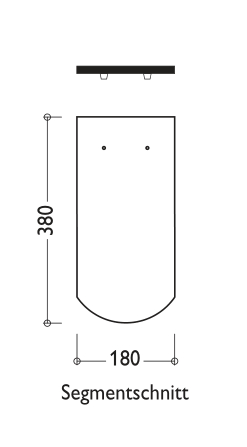 Opal Standard Biber 18 x 38 - Segm. anthrazit eng.