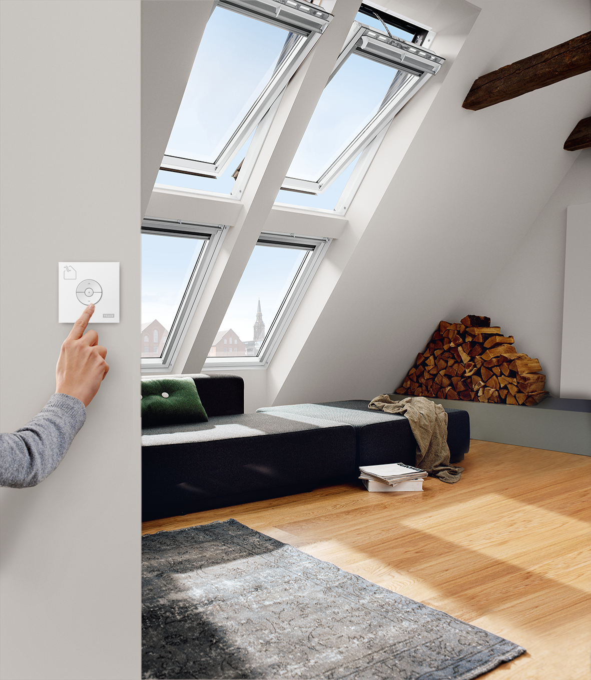 Velux Integra Solarfenster GGL - FK08 206630 weiß Alu En.plus