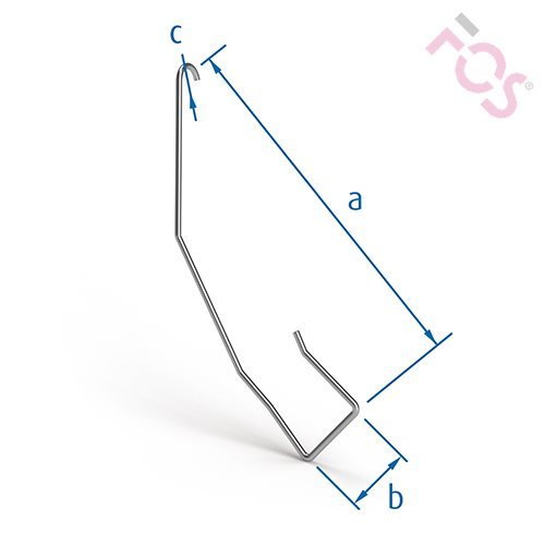 Edelstahl-Seitenfalzklammer - 435/002/2,5 rund 250 St.