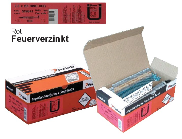 Paslode Impulse Pack IM 100 - 3,1 x 98 ger./feuerverz. 2500