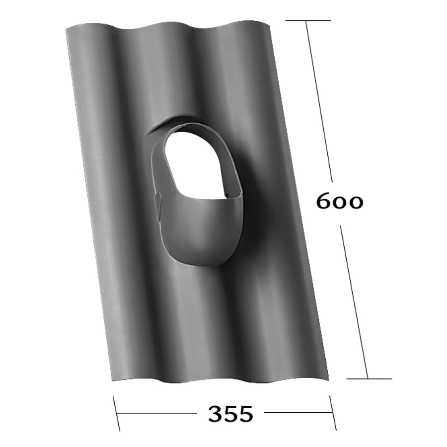 PVC - Grundplatte KE 0045 - Profil 8 grau